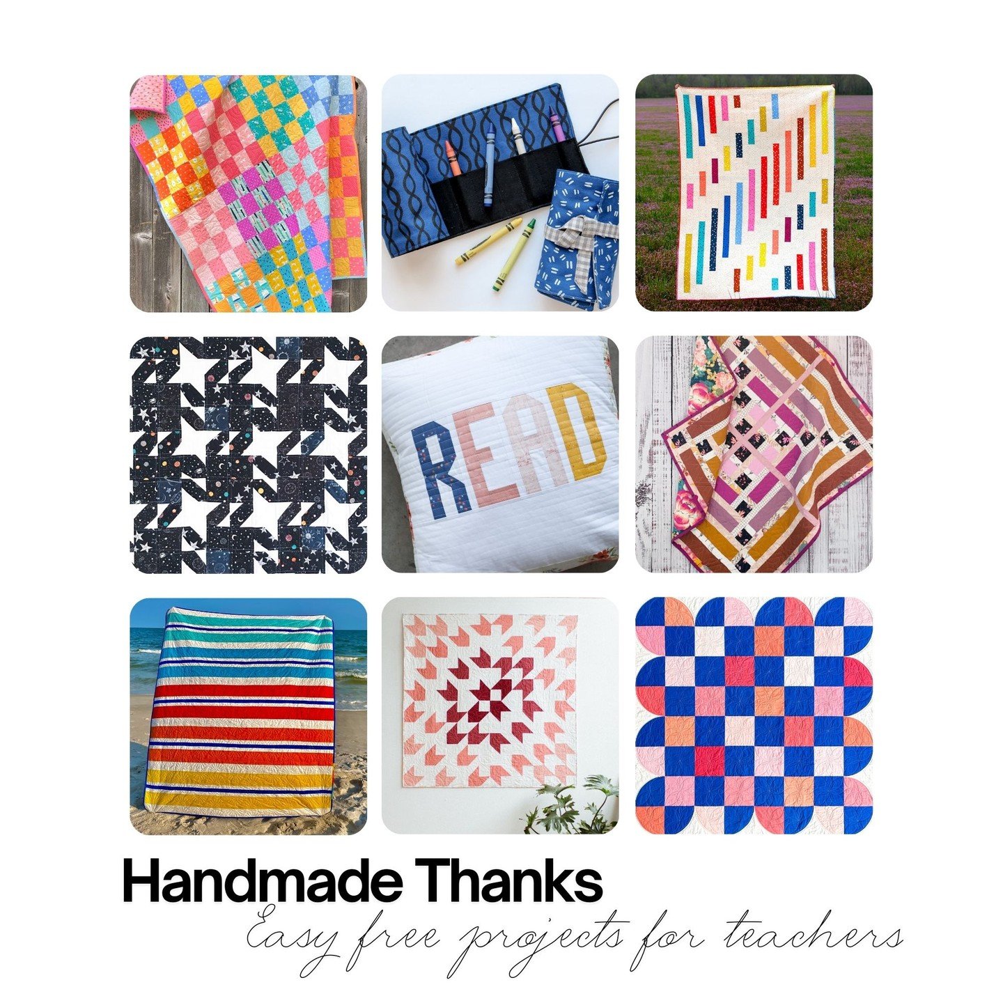 Hey there! Need a quick make for a teacher, graduation, baby shower, or (cough) 'hypothetically' your daughters wedding in 7 weeks? 😳😅 You are in luck! 🍀 I've joined eight other great designers to offer this great pack of free patterns. Just click