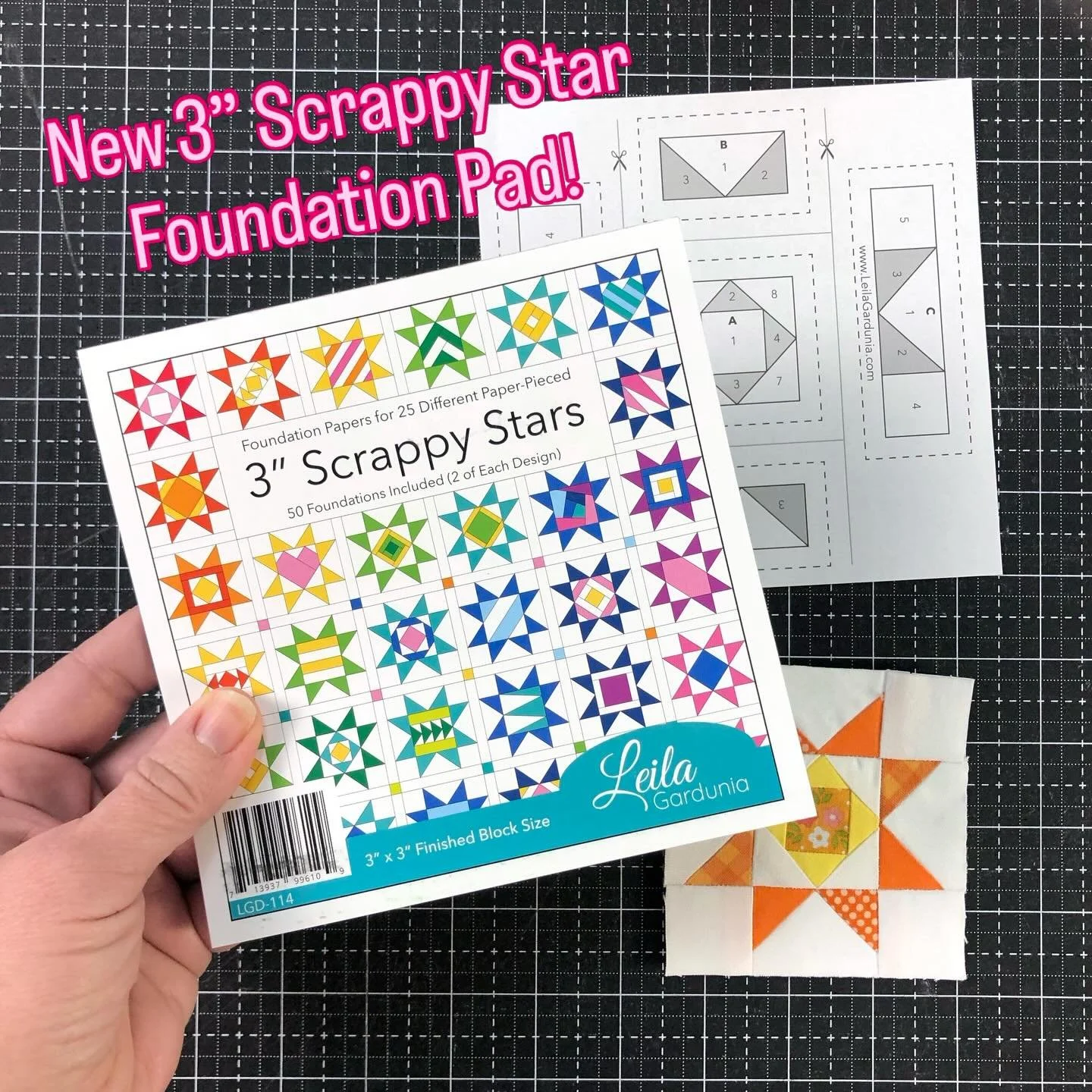 Save 25% on all Scrappy Star foundation pads and pdf patterns through Sunday with the code STAR25. The new 3&rdquo; Scrappy Star pad is so cute and I can&rsquo;t wait to send one your way! ⭐️📪⭐️💃🏽

#scrappystars #scrappyfoundationpad #scrapquilt #