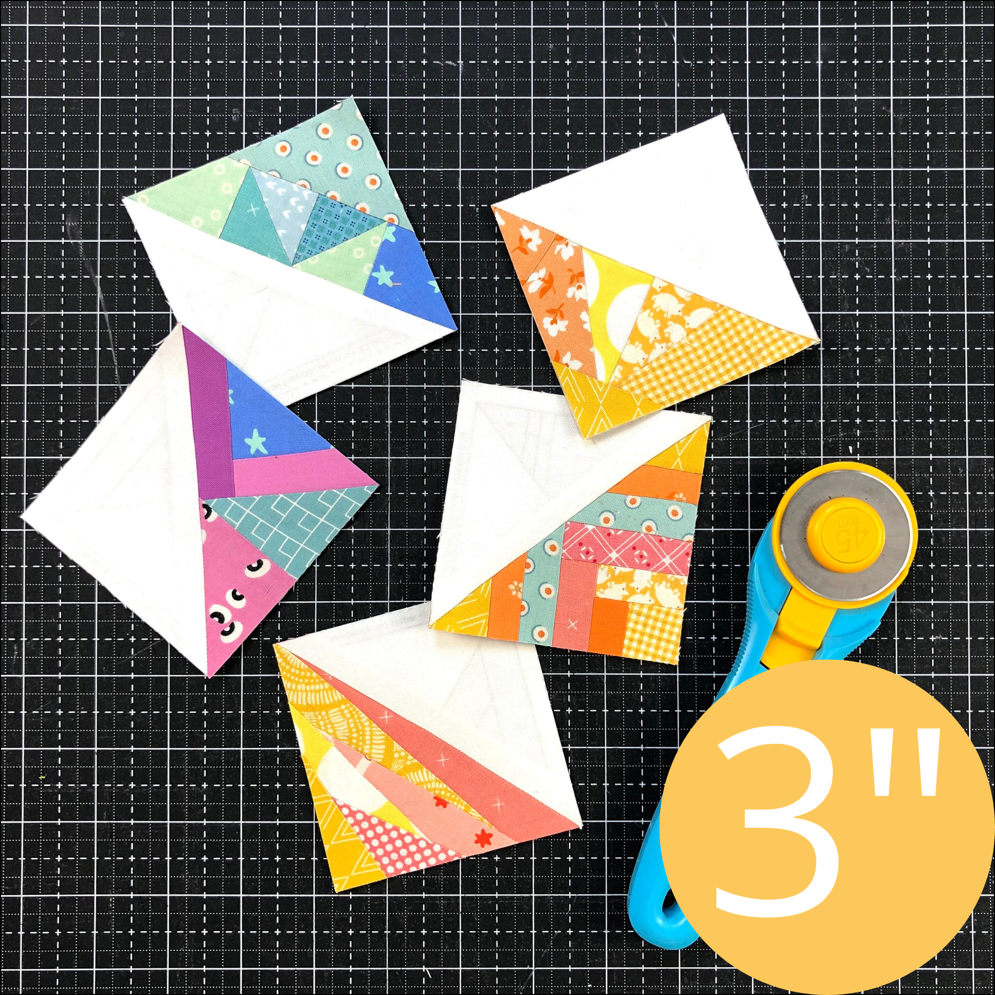 PDF | 3" Scrappy Triangle Foundations