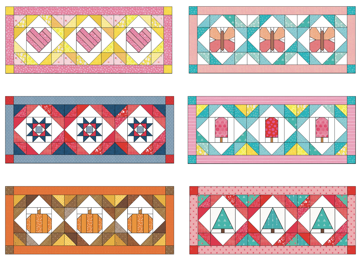 Tutorial - Scrappy Patriotic Stars Table Topper | Leila Gardunia Quilt ...