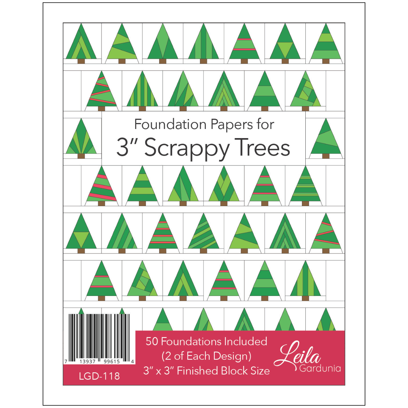 3" Scrappy Tree Foundation Pad | Pre-Printed Light-Weight Foundations