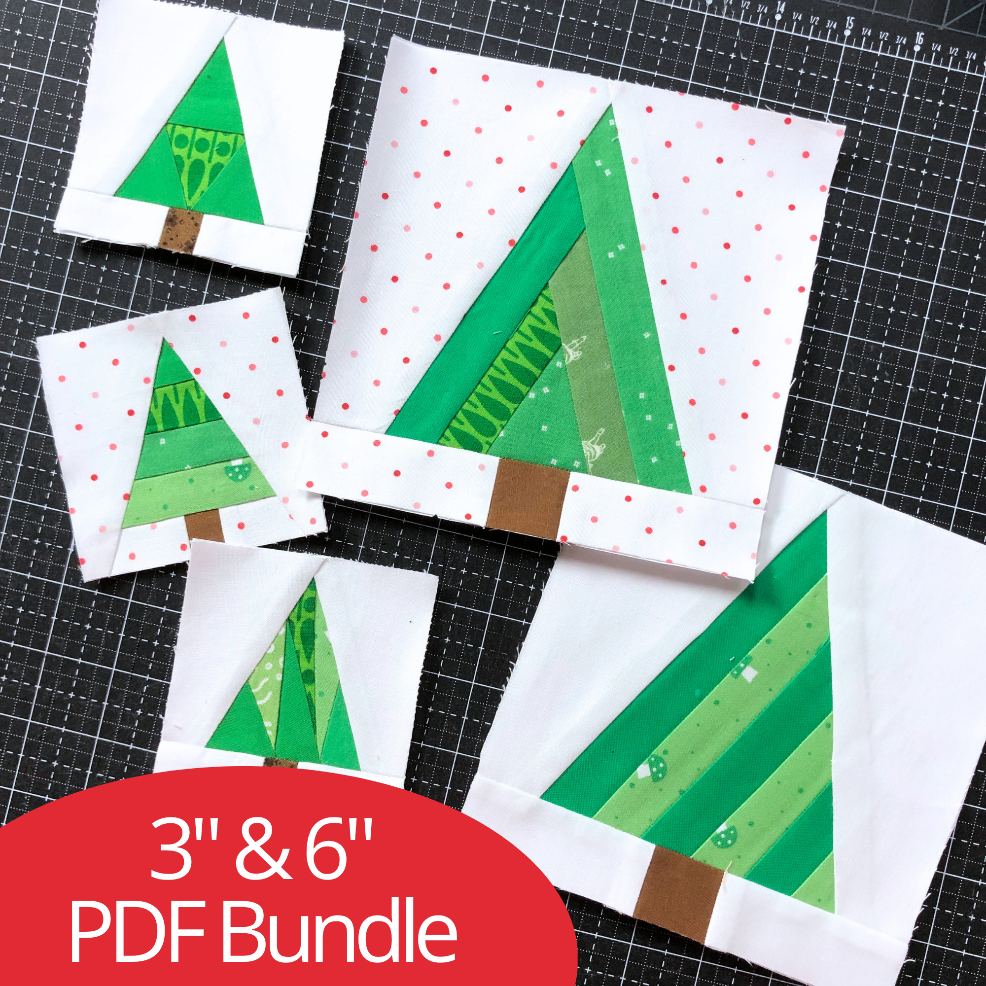 BUNDLE | 3" & 6" Scrappy Trees Foundations