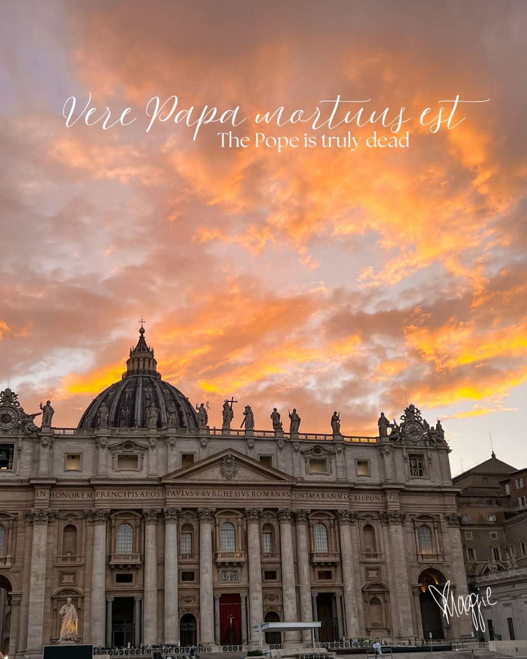 Vere Papa mortuus est / The Pope is truly dead