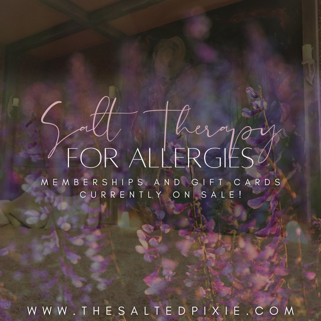🌿🌼 Discover Natural Relief for Allergies with Salt Therapy!

Are allergies putting a damper on your day? Spring brings beautiful blossoms, but it also signals the start of allergy season. Whether you're battling seasonal sniffles or year-round alle