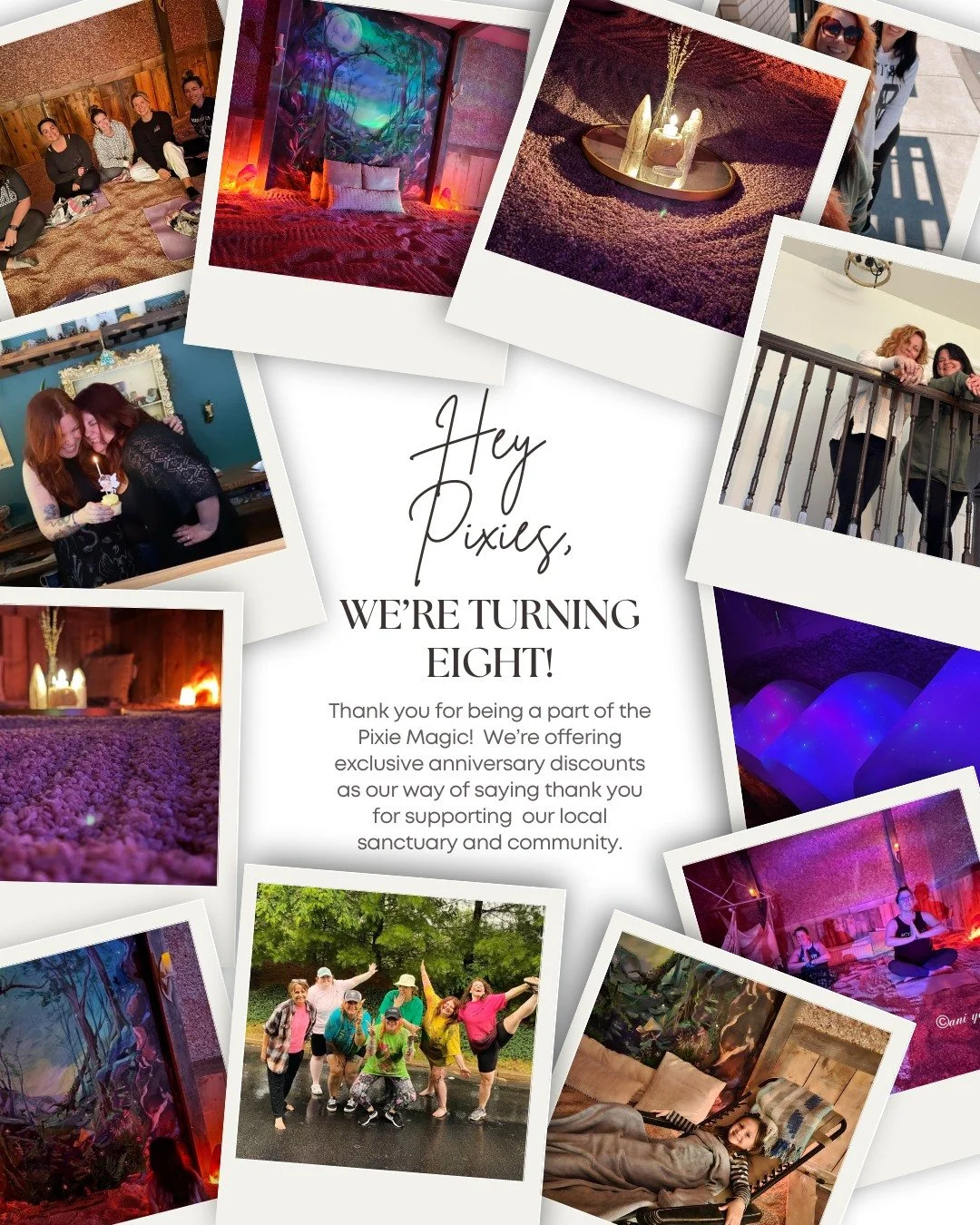 Hey Pixies 🧚✨

Today, October 1st, we&rsquo;re celebrating 8 years of The Salted Pixie&mdash;a journey that&rsquo;s been wild, fulfilling, and yes, sometimes a little terrifying. From the very beginning, we&rsquo;ve said the real magic of this place