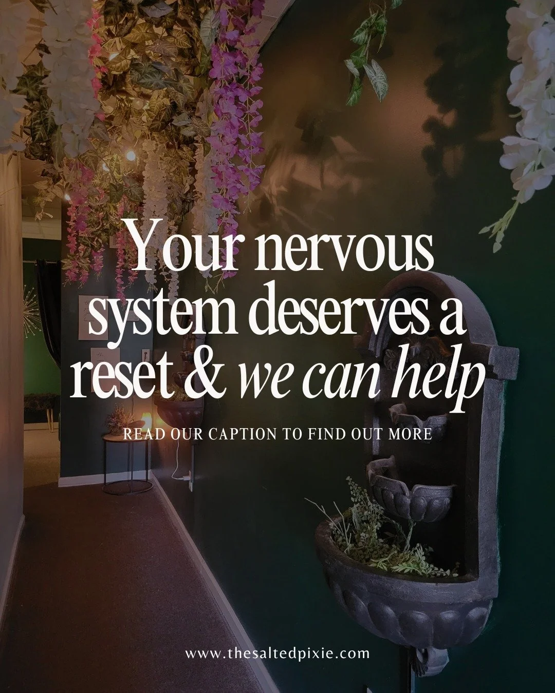 Stress isn&rsquo;t just in your mind &mdash; it lives in your body. When your nervous system is stuck in overdrive, everything feels harder: sleep, focus, even breathing.

Salt therapy offers forty-five minutes of stillness where your body can finall