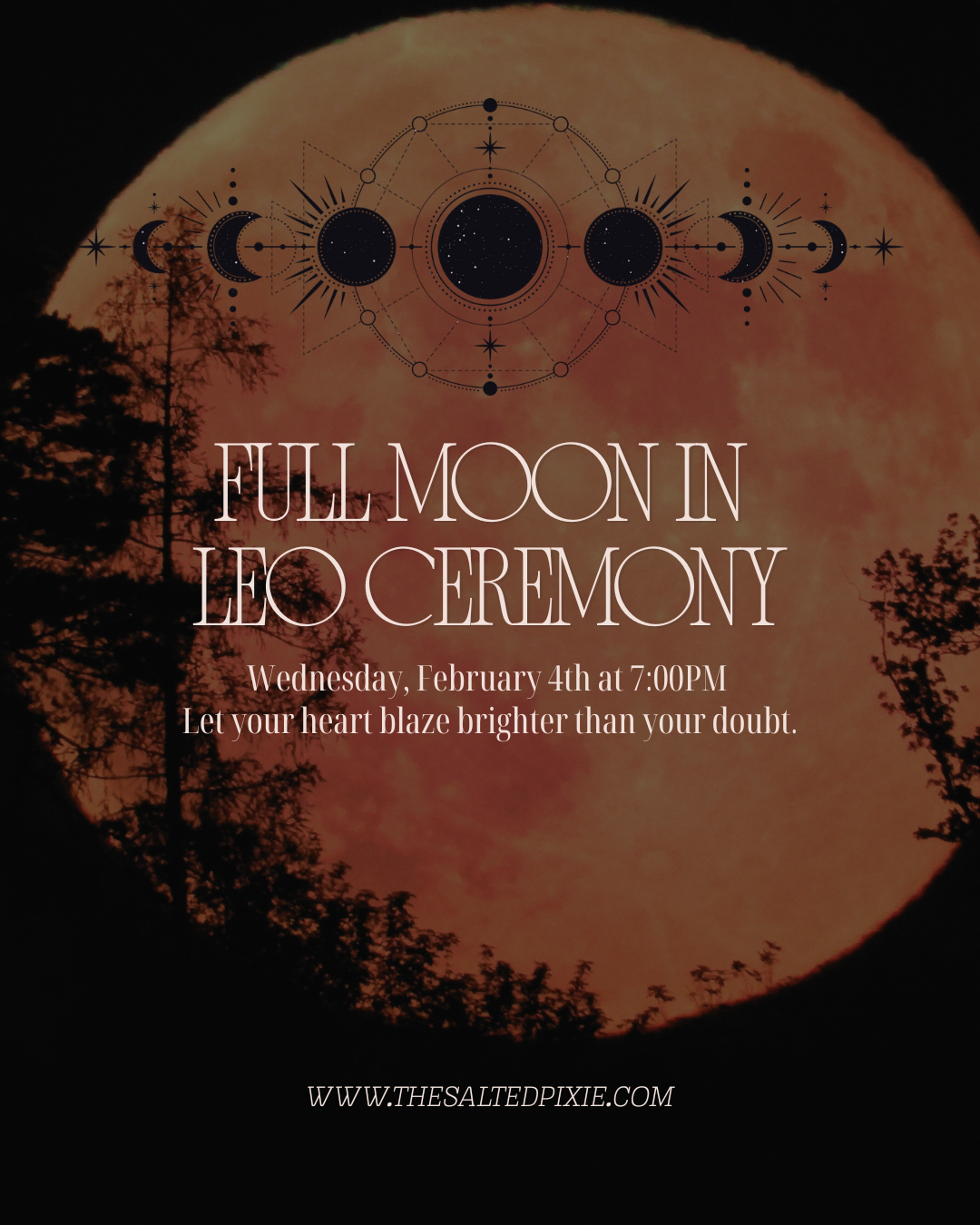 Full Moon in Leo Ceremony