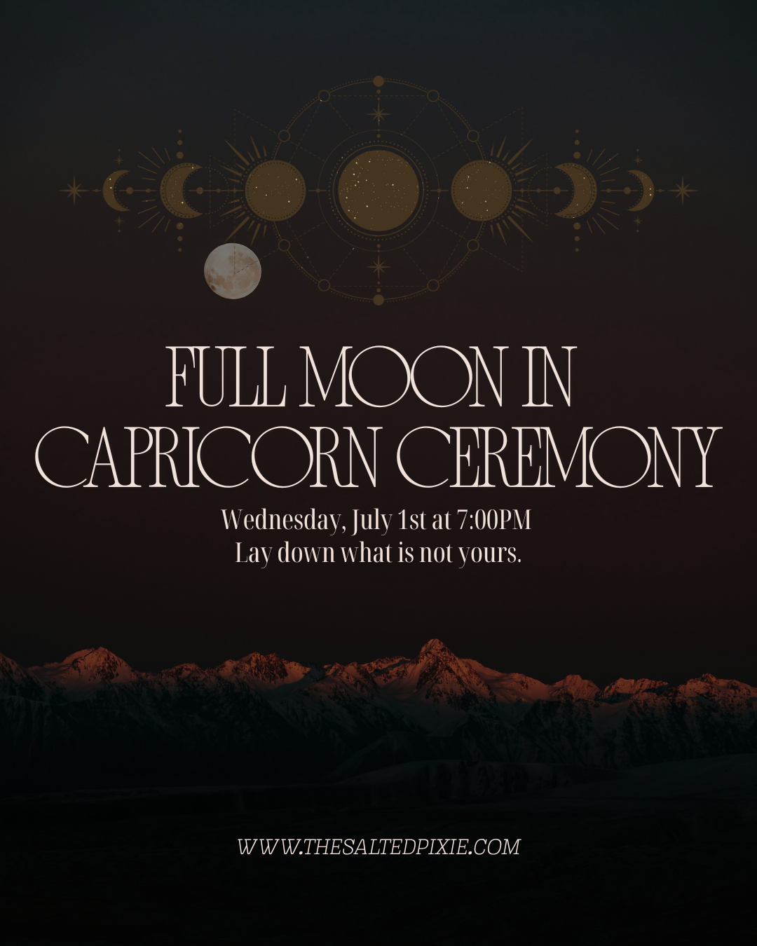 Full Moon in Capricorn Ceremony
