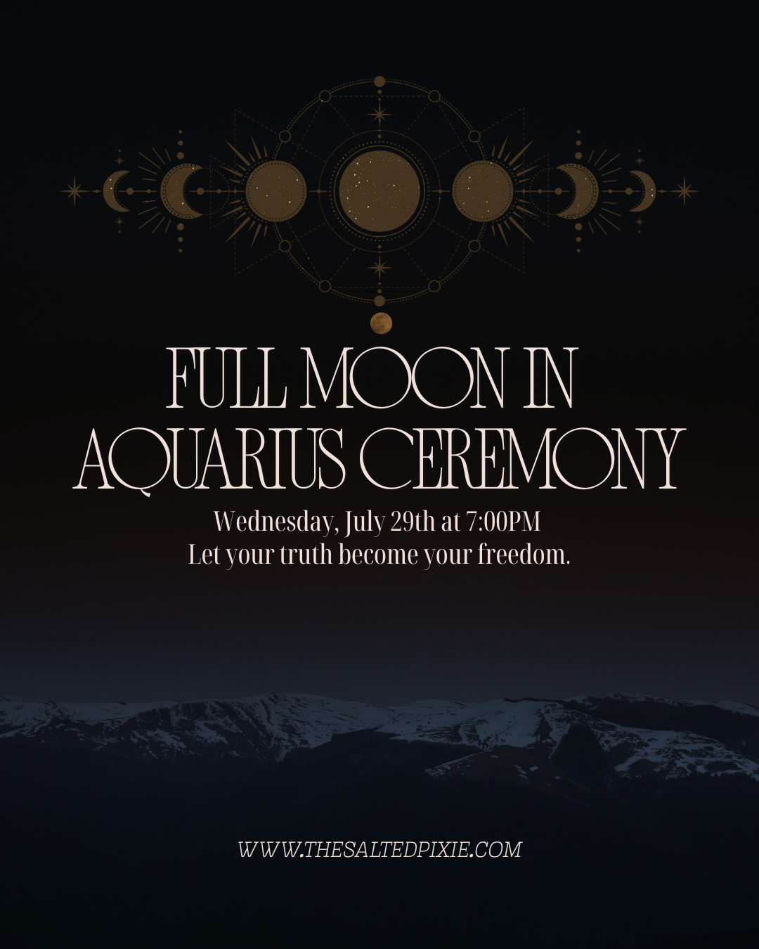 Full Moon in Aquarius Ceremony