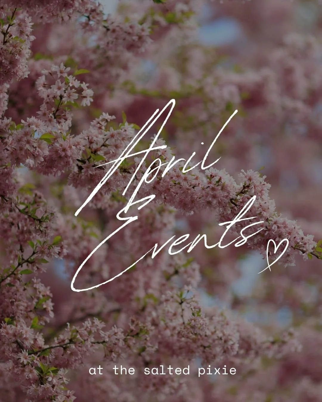 If your current vibe is somewhere between: &ldquo;I need to get my life together," and &ldquo;I might just need to scream under the moon first,&rdquo; we&rsquo;ve got you. 🤍

April is full of ways to release, reconnect, create, rest, breathe, a