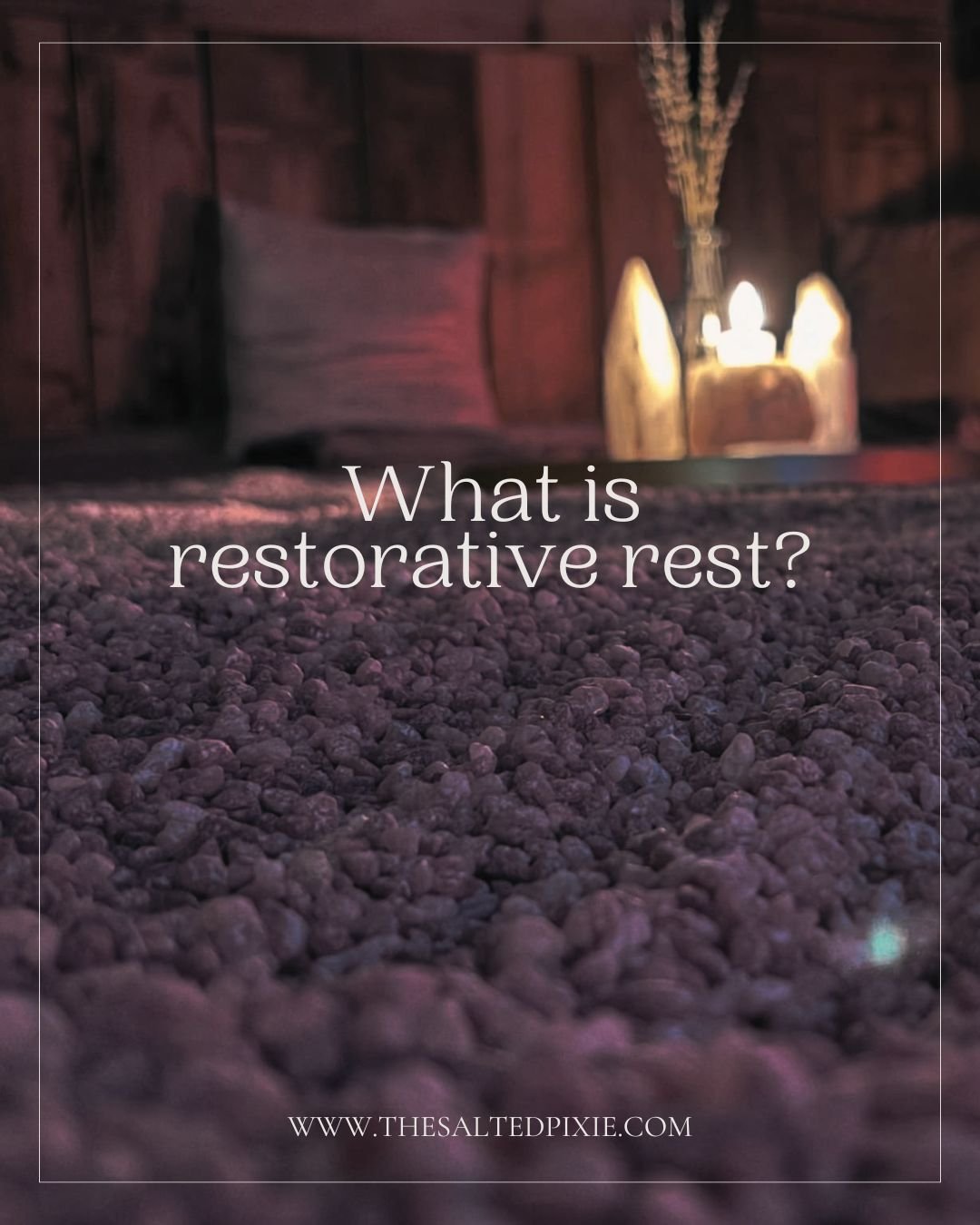 What is restorative rest?

Restorative rest is the kind of rest that helps your mind and body actually recover.

Not just distraction.
Not scrolling your phone while mentally exhausted.
Not collapsing into bed overstimulated and still anxious.

Resto