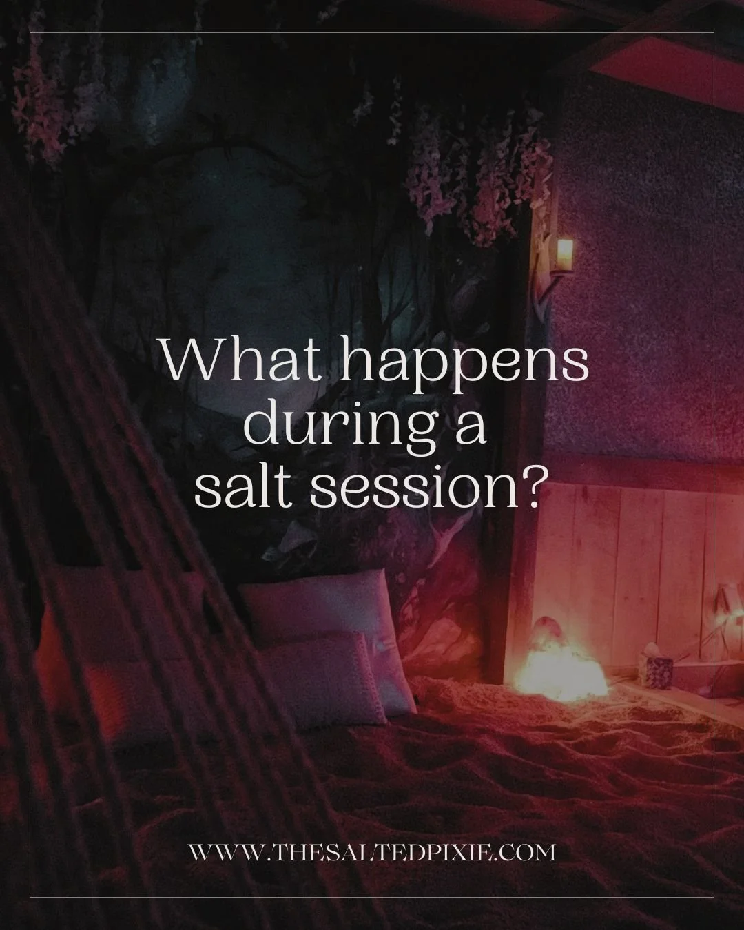 One of the questions we get most often is: &ldquo;What actually happens during a salt session?&rdquo;

And honestly, the answer is much simpler than people expect.

You arrive. You take your shoes off. You settle into a hammock swing, amongst pillows