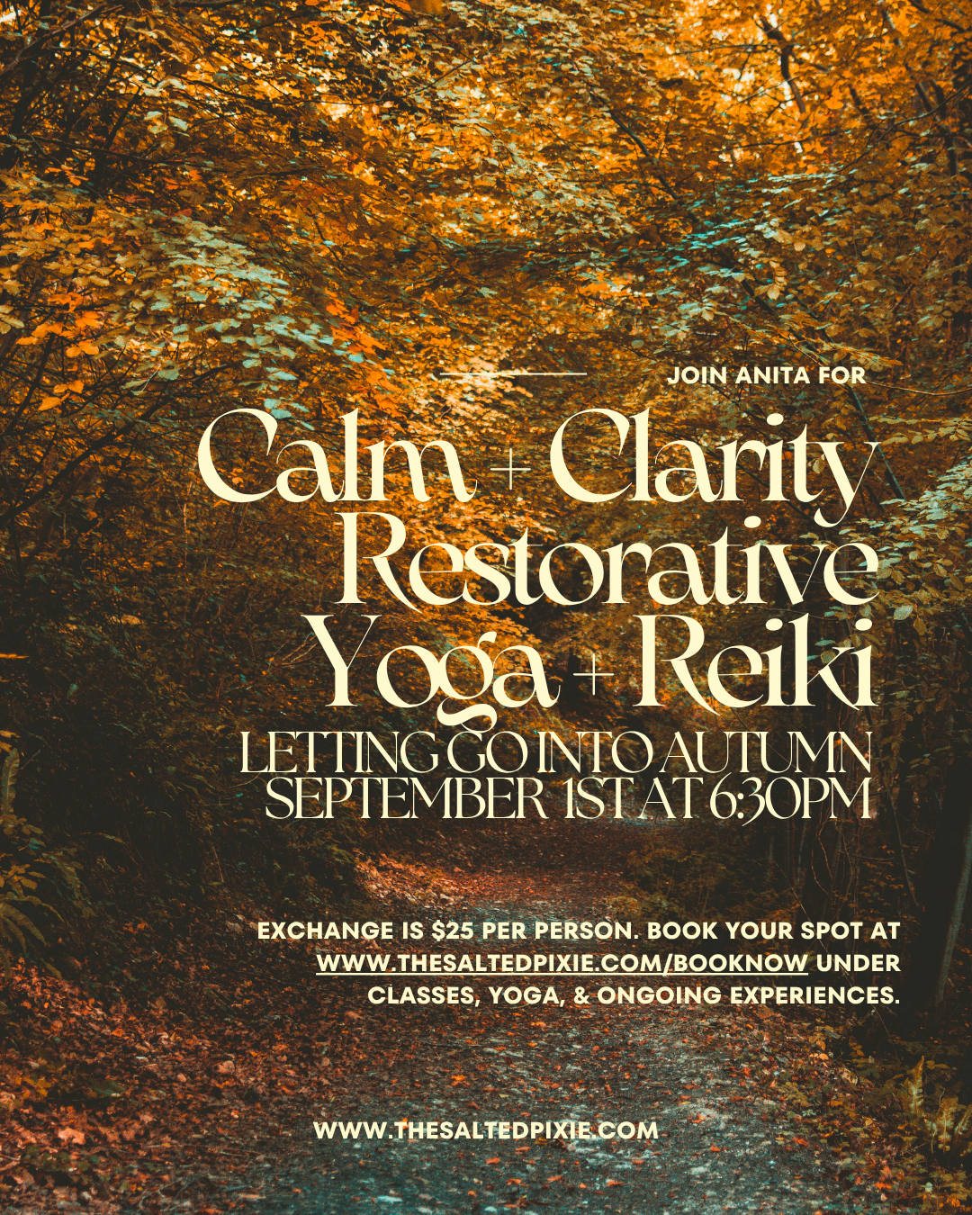 Calm + Clarity Restorative Yoga + Reiki