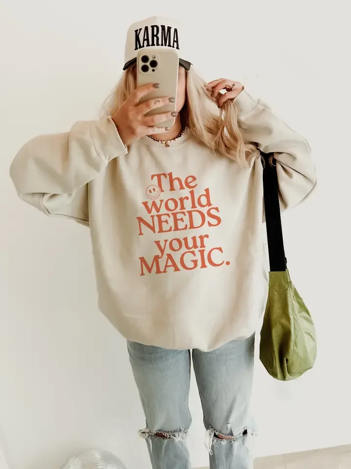 The World Needs Your Magic Crewneck