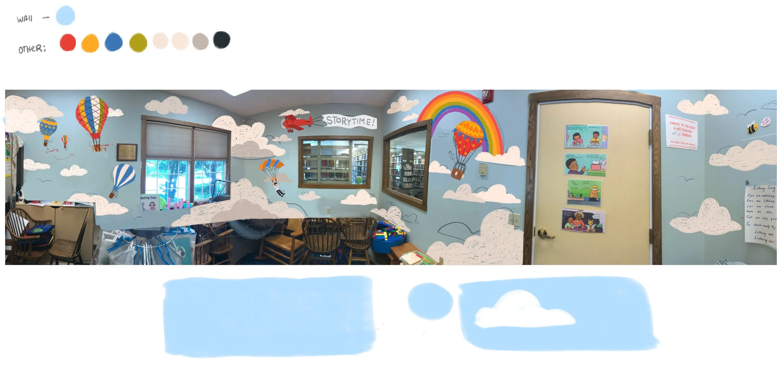  Initial plan for the mural 