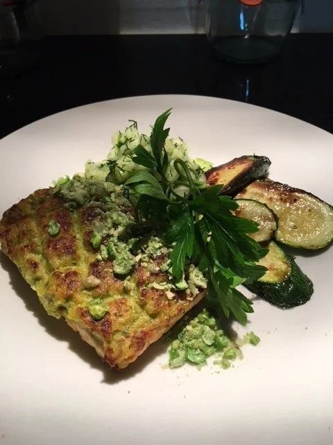 Tempeh with Horseradish Crust       