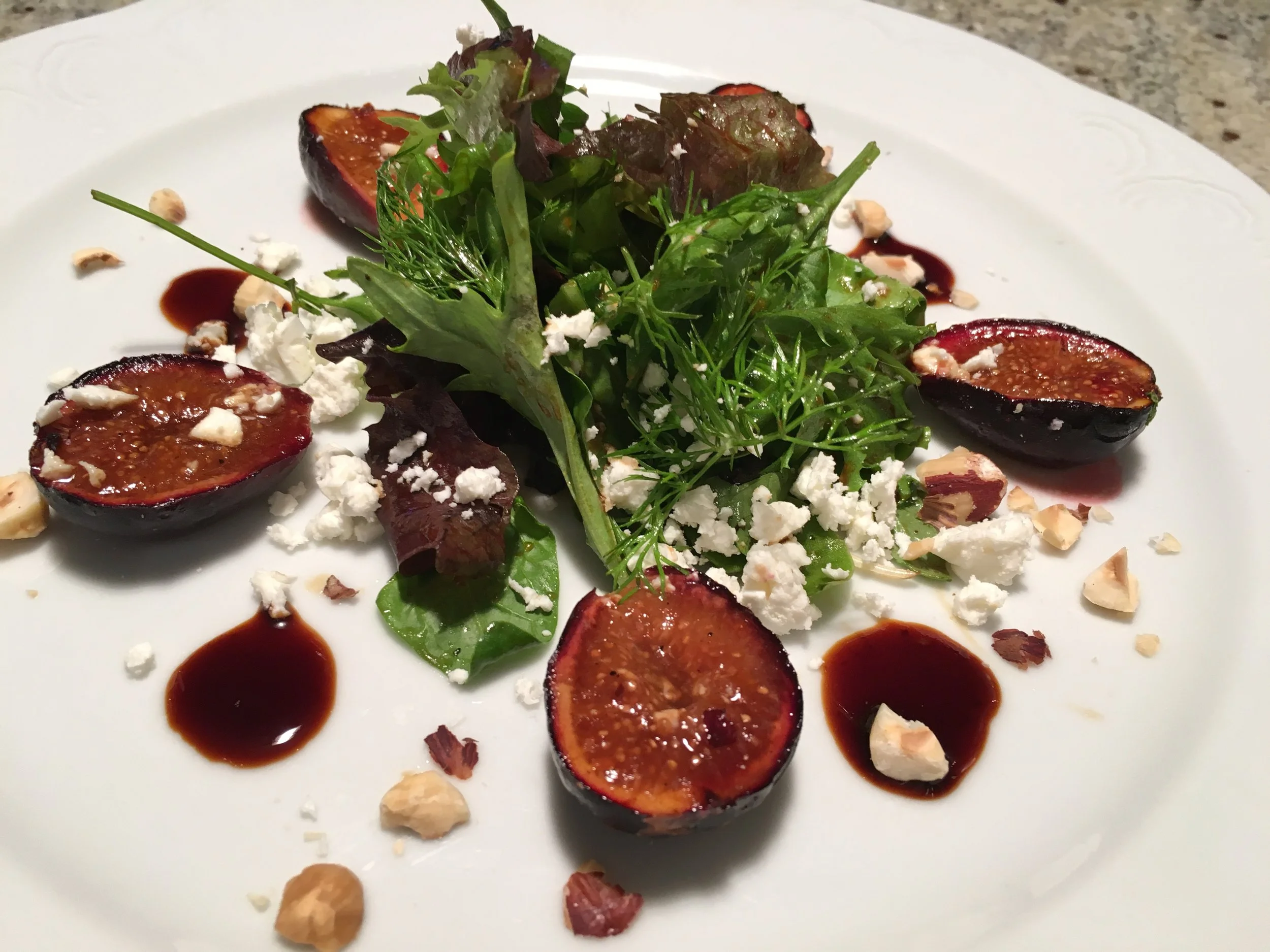 Fig and feta salad                                  