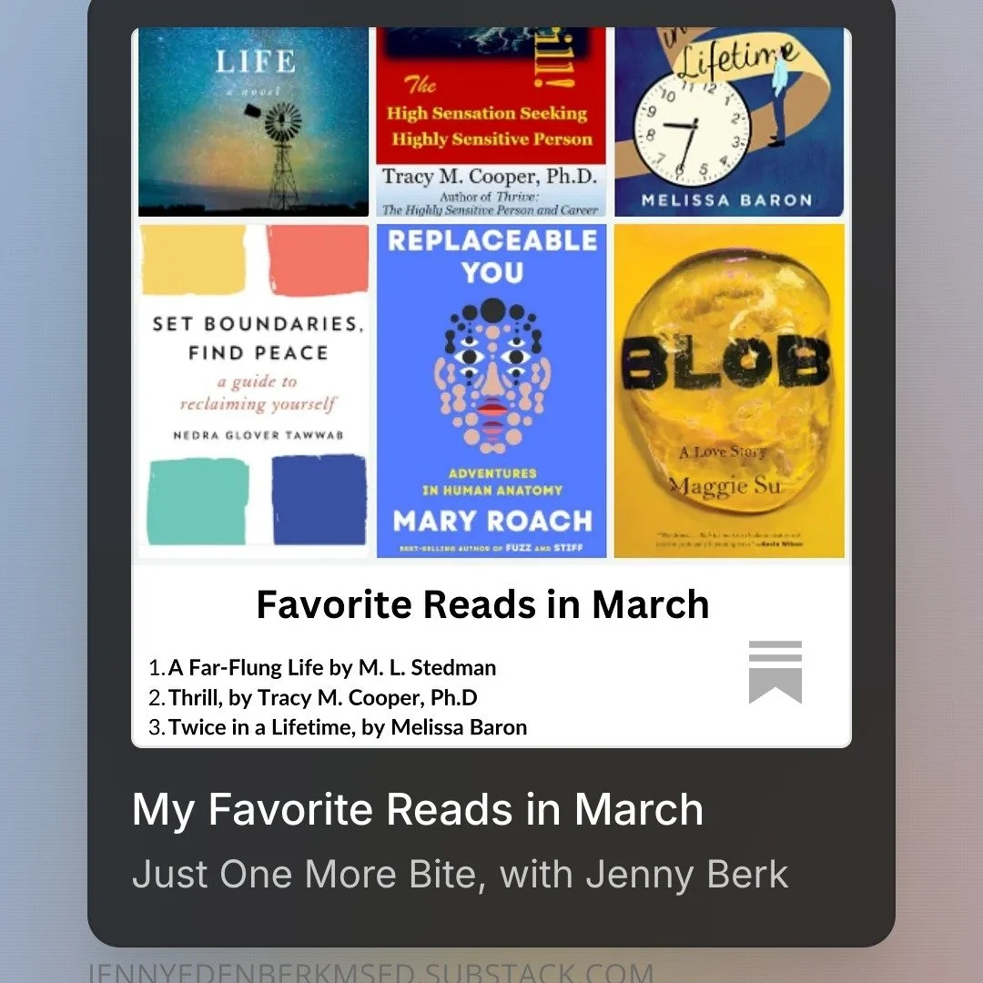 This month's picks orbit around a pair of questions I keep returning to: What parts of ourselves and our lives can we actually shape or change, and what do we simply need to understand and accept? 

From personal boundaries to prosthetic limbs to lit