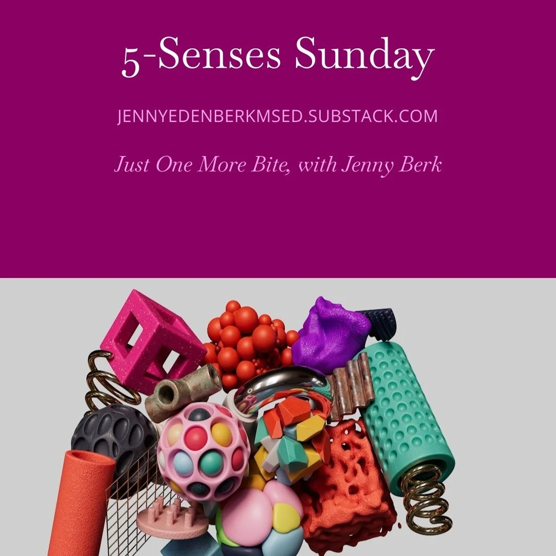 Texture-maxxing, lemongrass and your vagus nerve, the psychology of whistling, and what color your bedroom should be if you actually want to sleep. 

This week's 5-Senses Sunday is live!
👇🏼👇🏼👇🏼

https://open.substack.com/pub/jennyedenberkmsed/p
