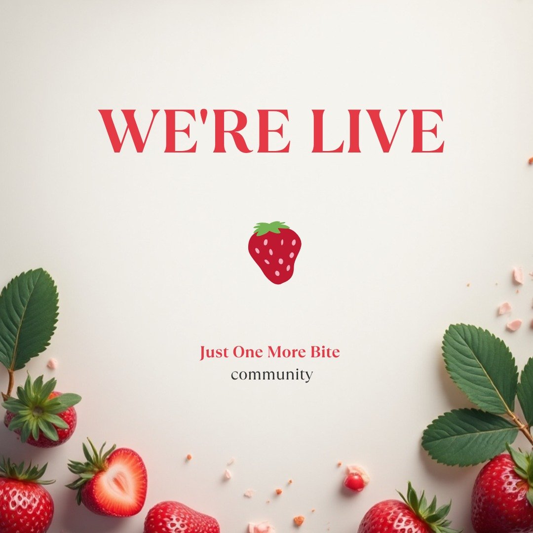 Free resources just for joining an online community? 🍓 YES!
When the Just One More Bite community relaunches, every member gets to choose from my paid resource catalog for free. It's called Berk Perks and it's my way of making sure you get real valu