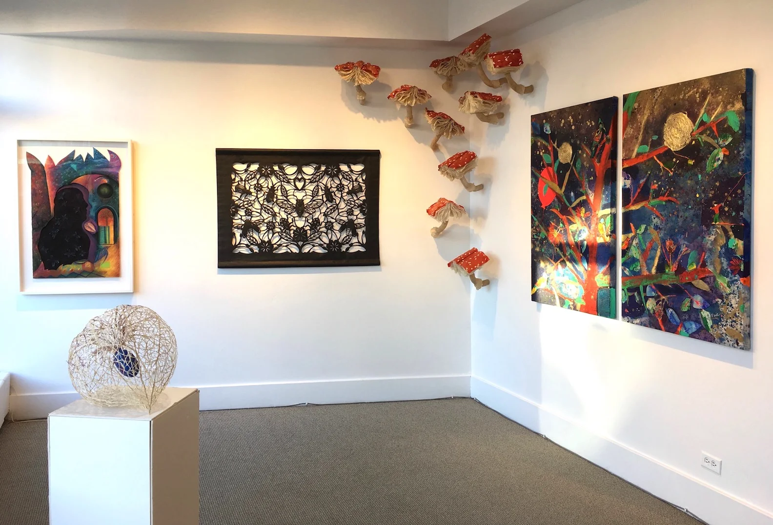 The exhibition begins “The Floral Show (not what you expect)”