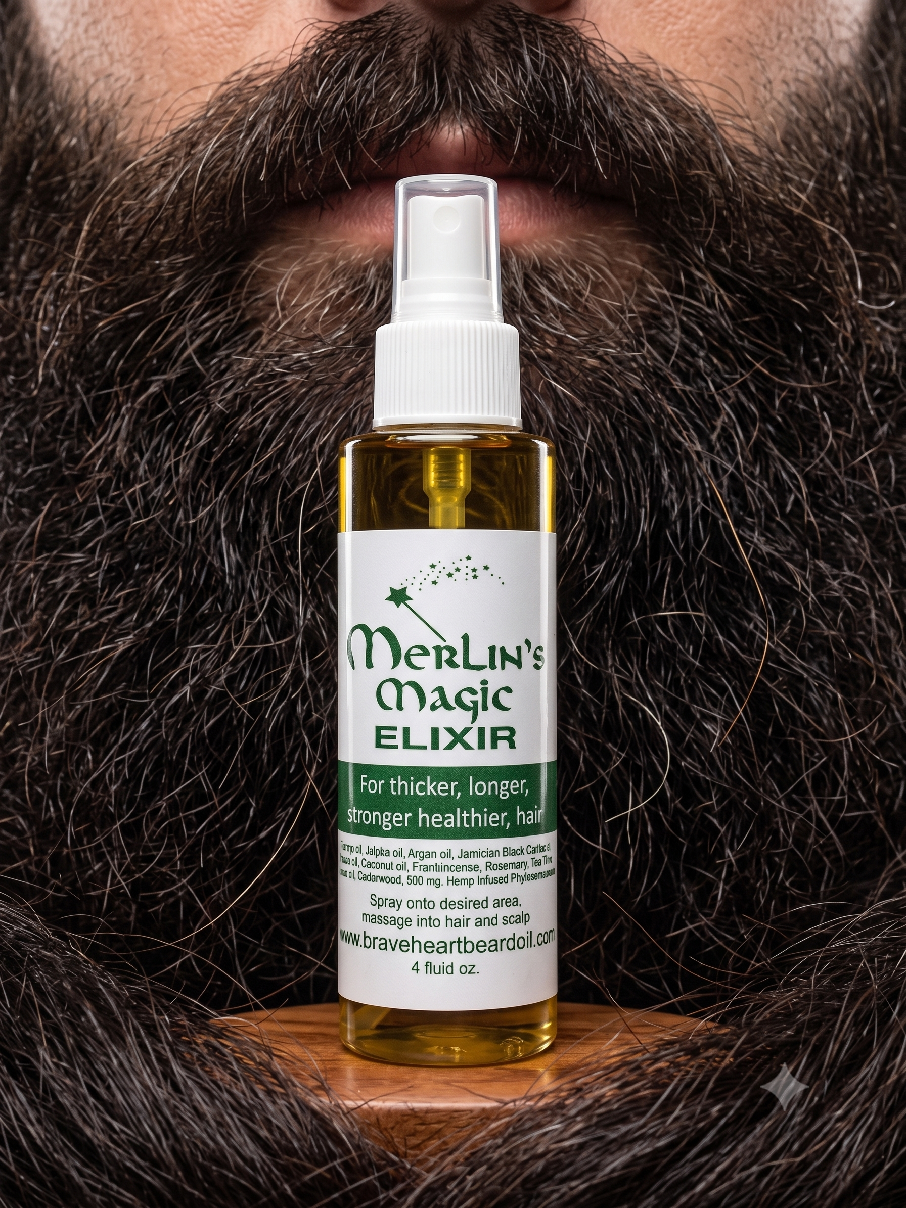 For Men Wanting Possible Thicker &amp; Stronger Facial Hair Growth, There's Merlin's Magic Elixir