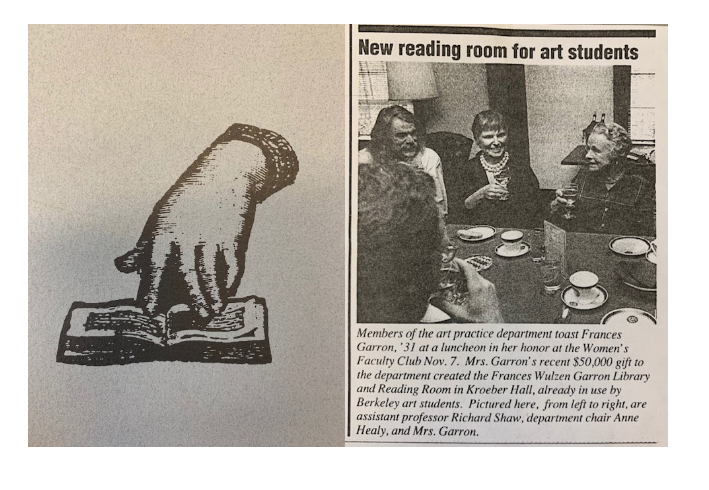 Garron Reading Room newspaper clipping