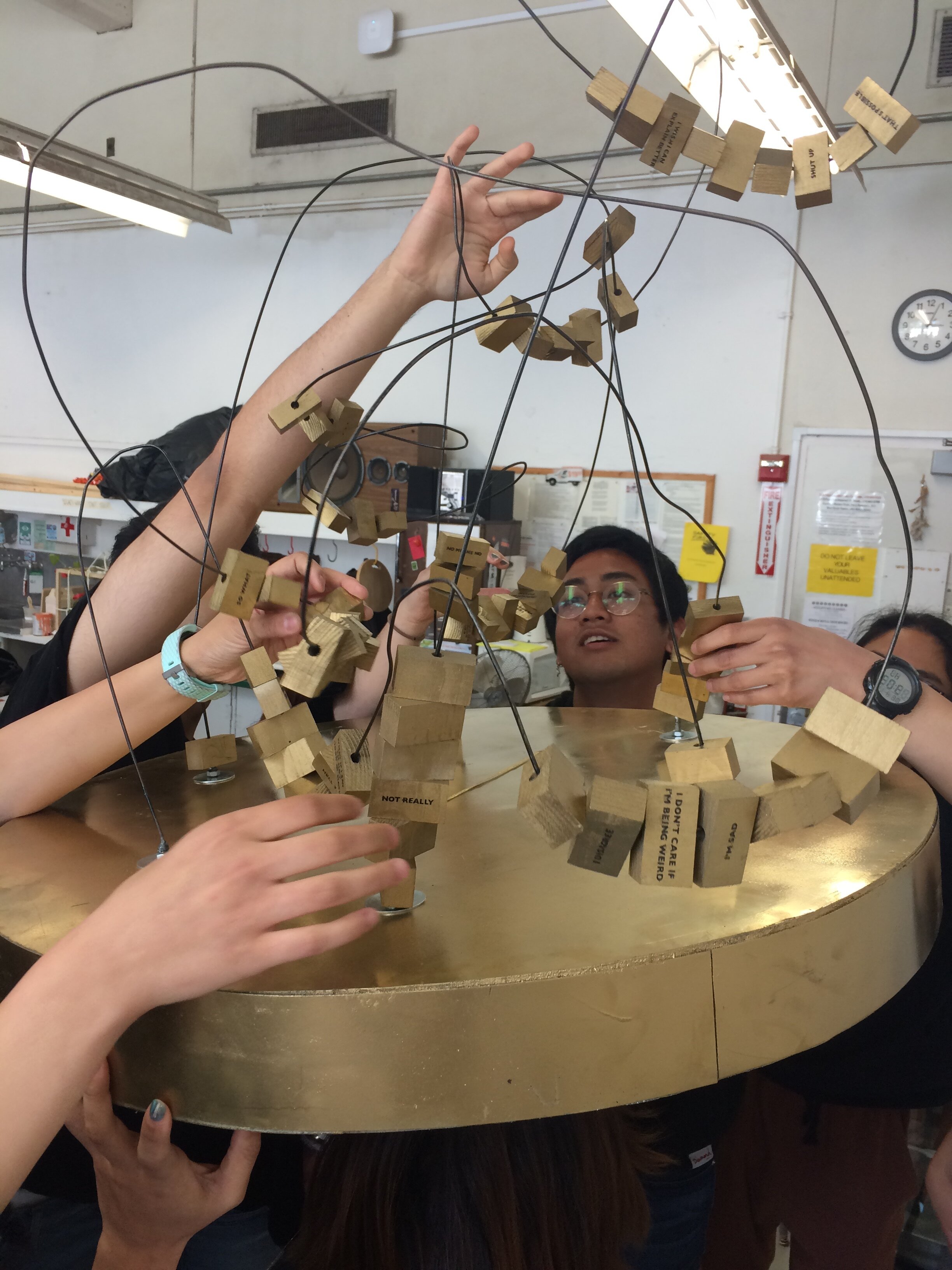  Art 14 Sculpture Foundations class, Spring 2018 