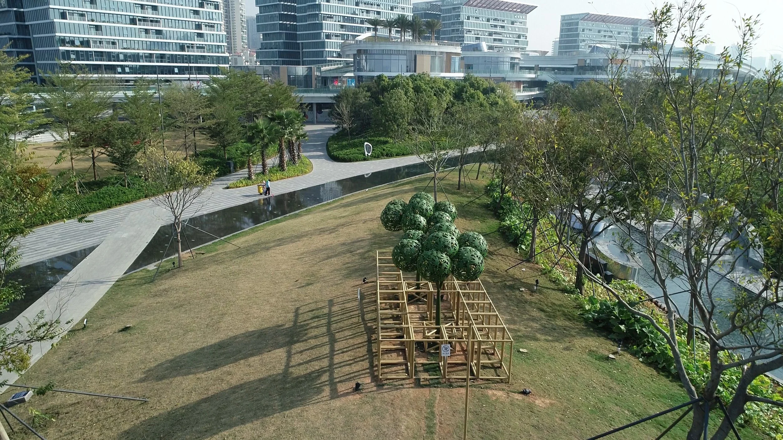 Urban Forest, Oh Bay Sculpture Park, Shenzhen, China, 2021. Metal and augmented reality