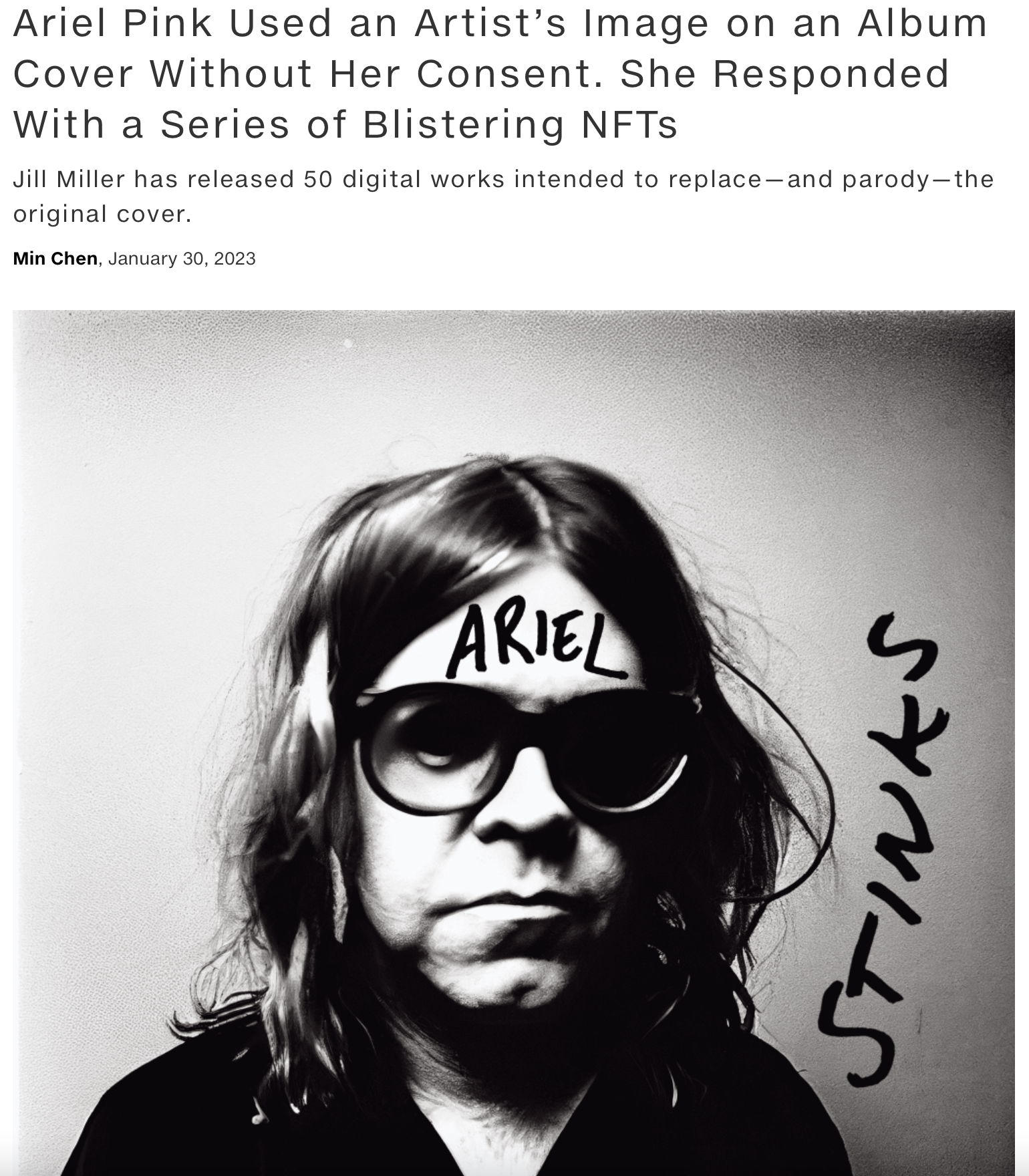 Prof. Jill Miller's critical NFT project