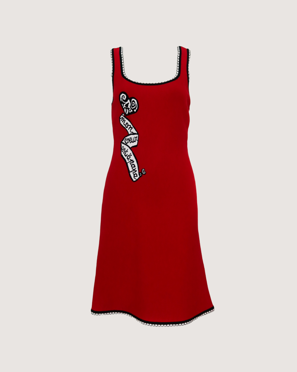 ALAIA アライア　Mon coeur est a Papa レッドTシャツ ALAIA アライア Mon coeur est a Papa レッドTシャツ