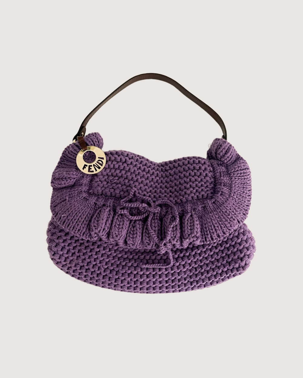 Fendi Iconic Purple Knit Chef Bag - Style As Seen On The Devil
