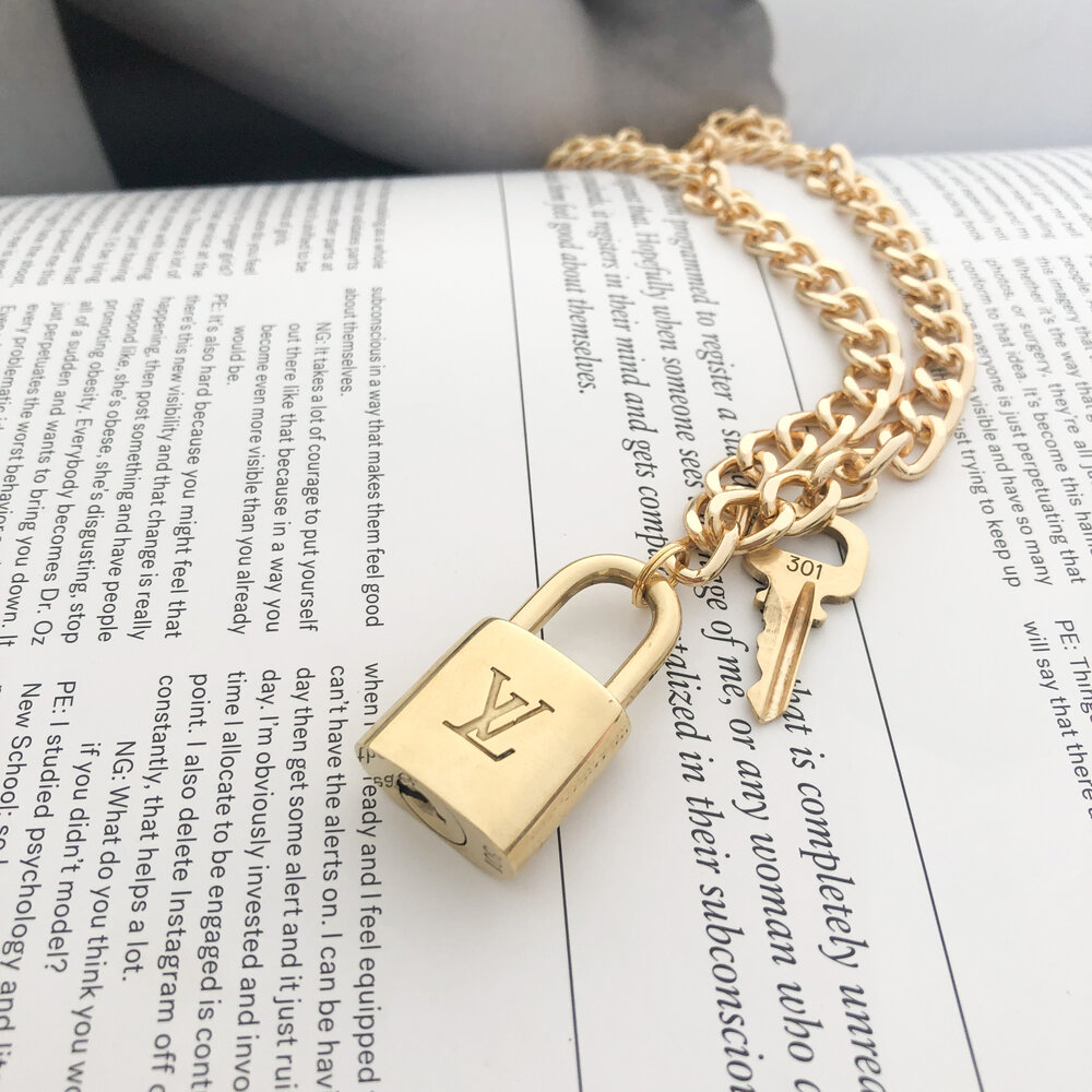 Louis Vuitton Lock & Key Necklace – Jane Doe Boutique Jacksonville