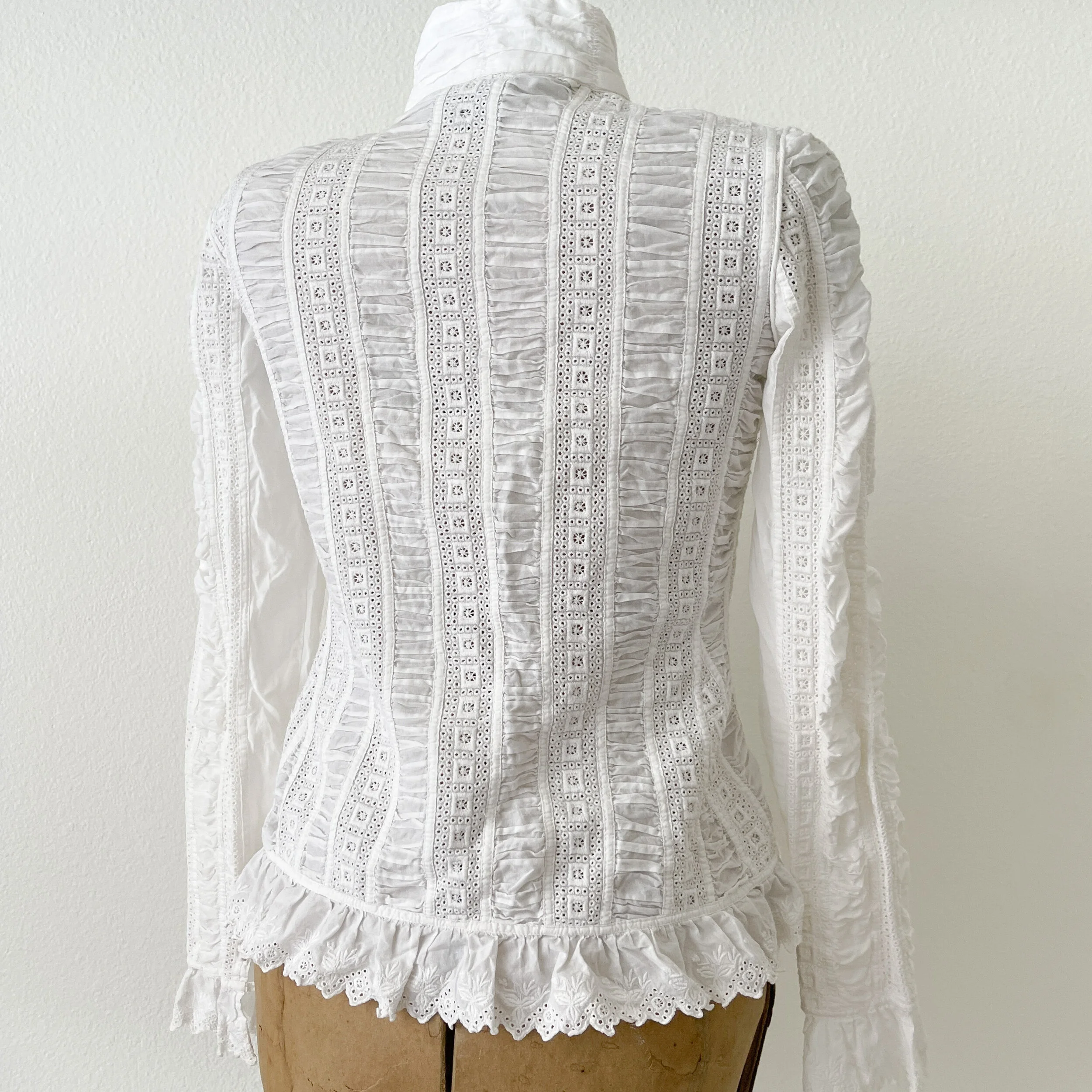 button up peasant blouse