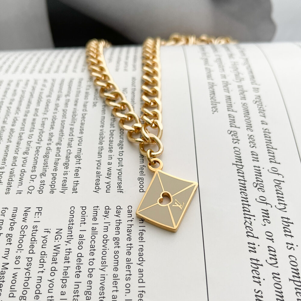 Jewelry, Love Of Vintage Gold Reworked Lv Necklace