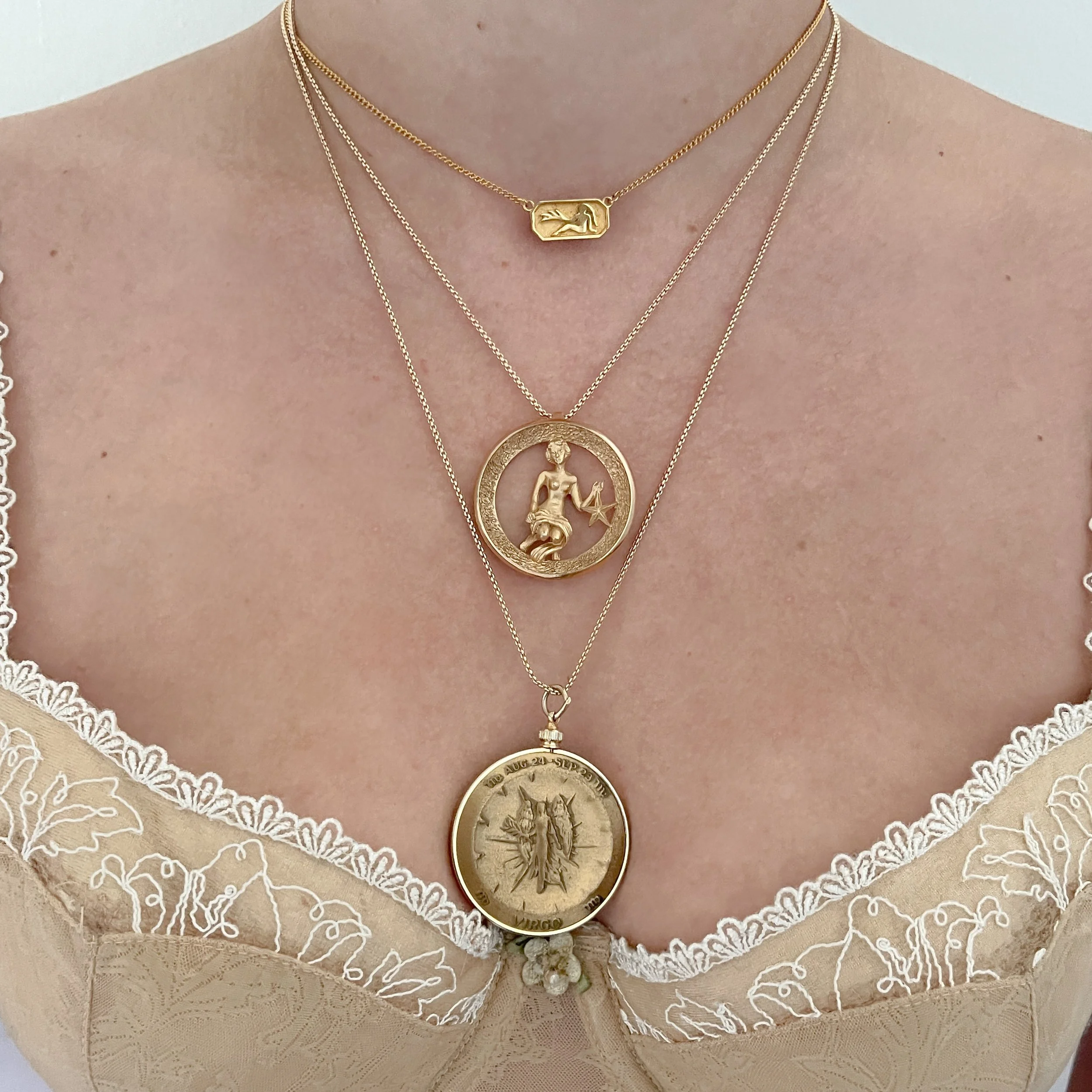 Virgo Zodiac Choker Necklace 