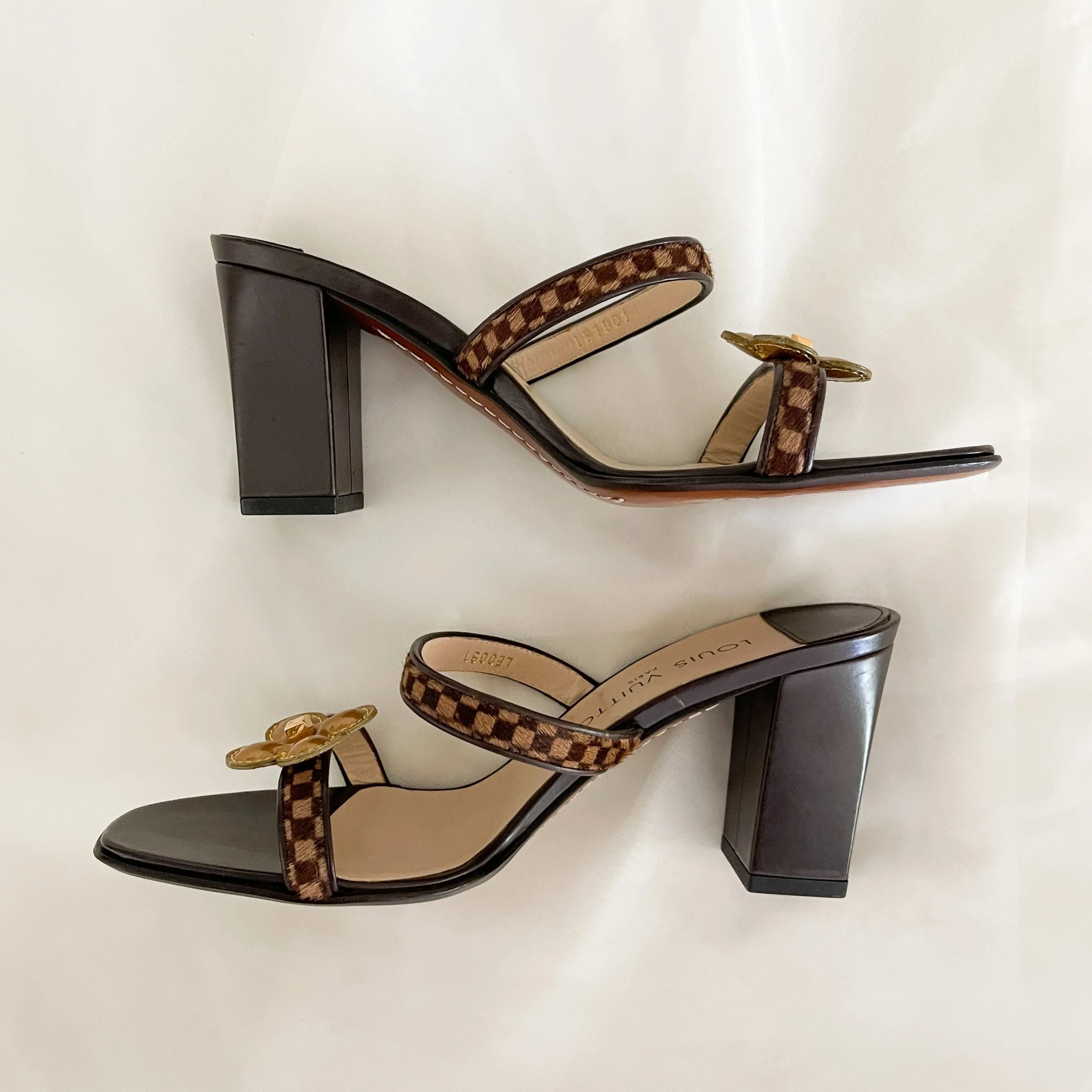 lv sandals heels