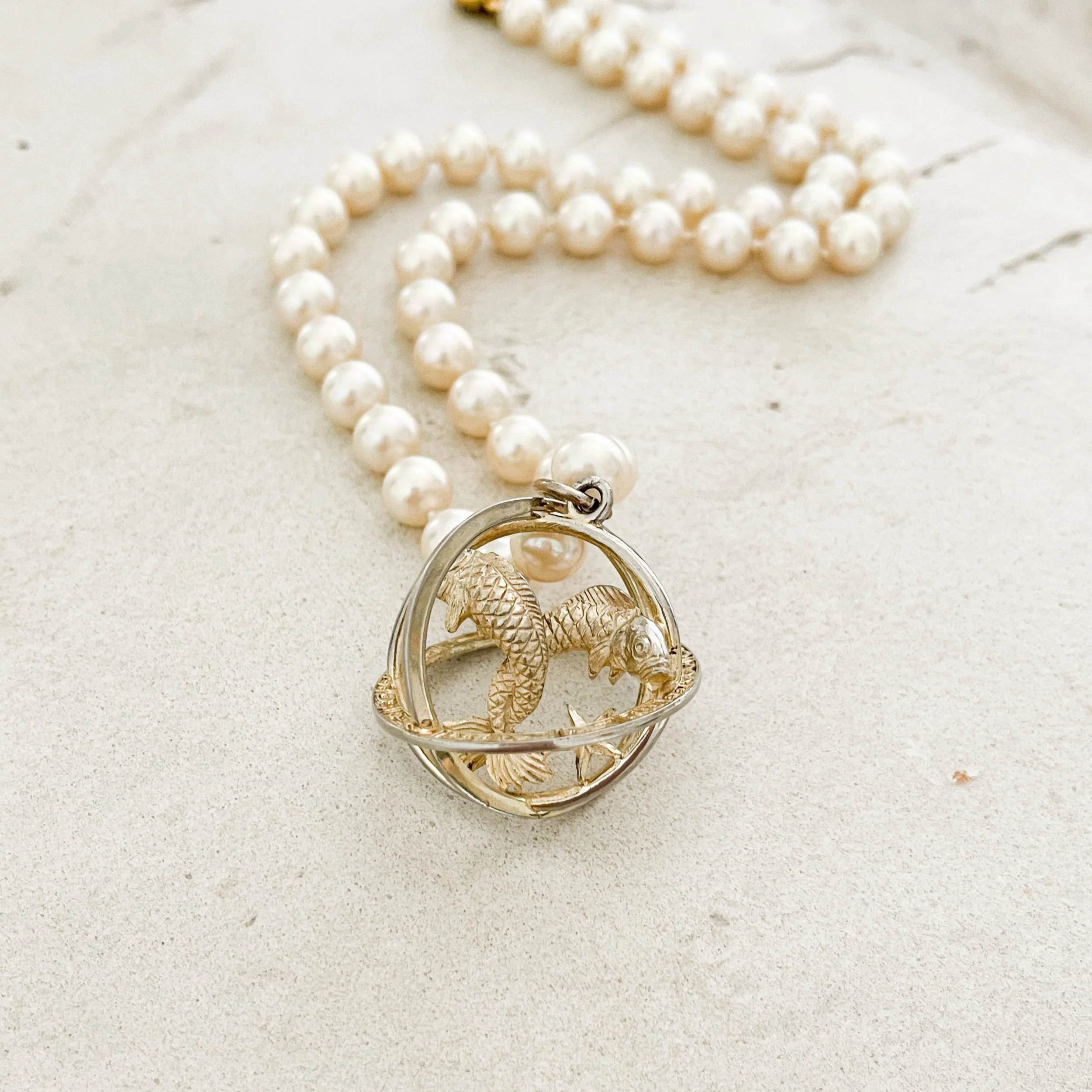 Vintage 1954 Pisces Zodiac Reworked 