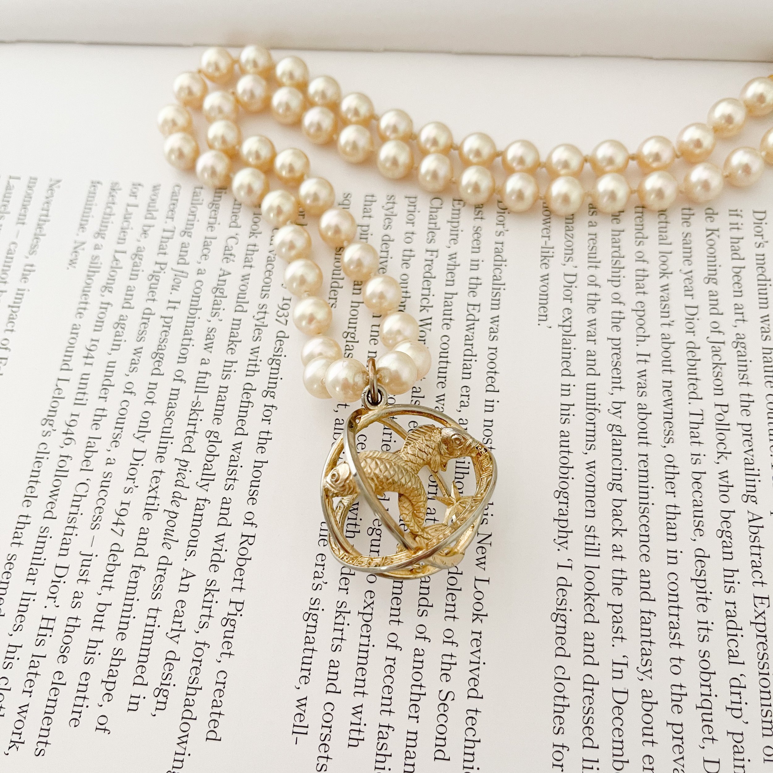 Vintage 1954 Pisces Zodiac Reworked 