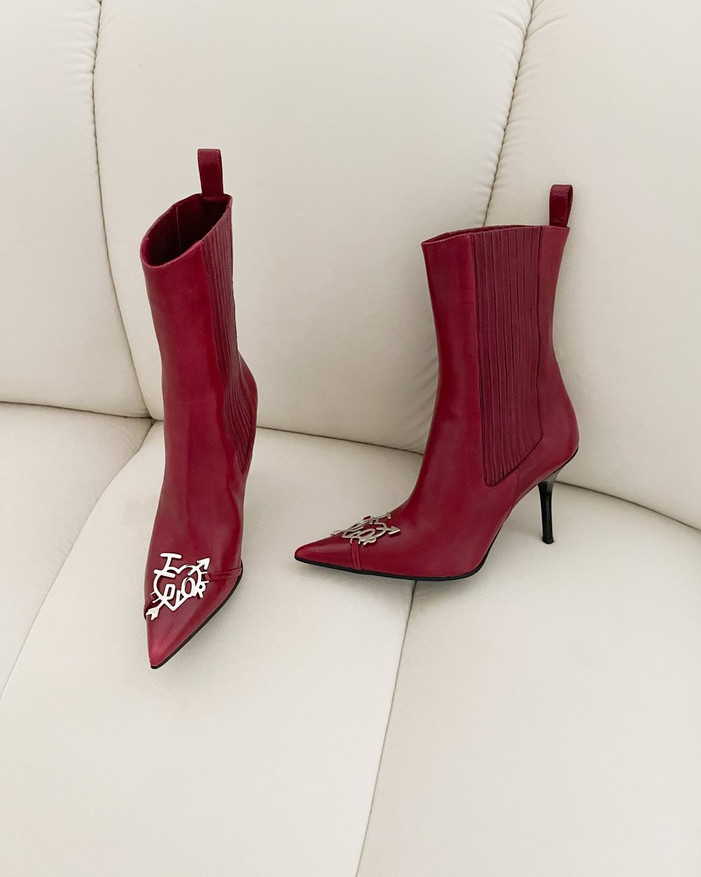 Christian Dior by John Galliano 2000's I HEART DIOR Iconic Leather Boot  Heels (US 7 / IT 38) — sororité.