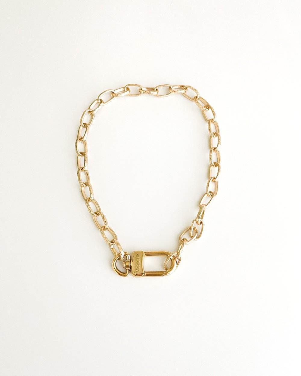 Louis Vuitton Engraved Clasp Reworked Choker Necklace — sororité.