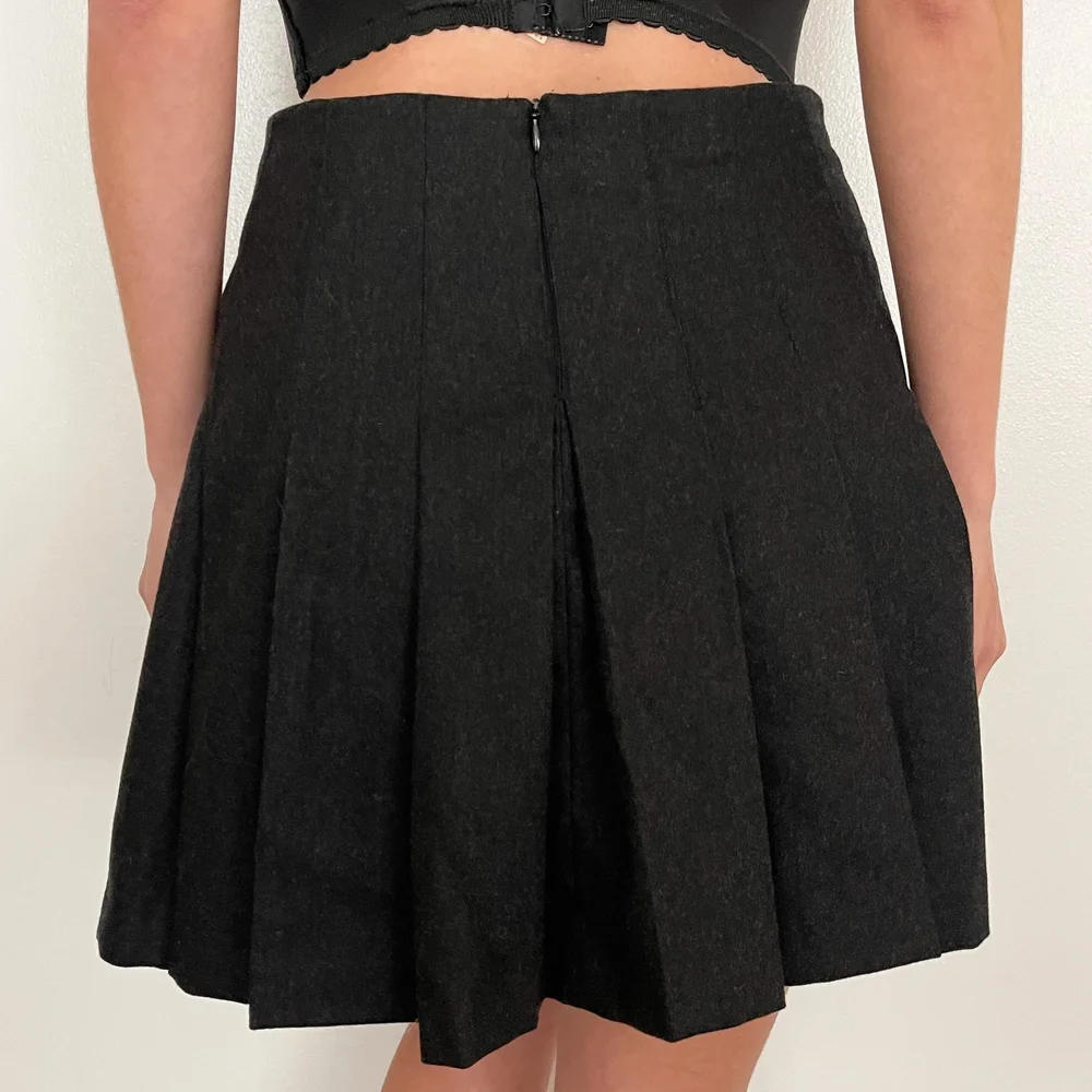 Dolce & Gabbana D&G F/W 2003 Black Pleated Buckled Mini