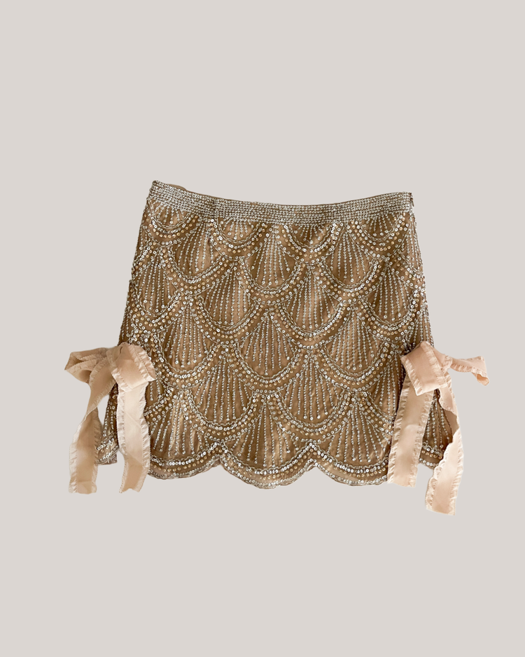 The Sororité Collection: Designer Sparkling Diamond Bow Skirt (Medium) — sororité.