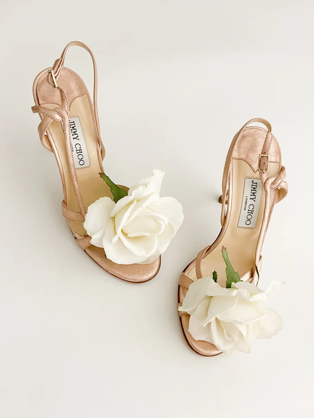 Sandals Jimmy Choo Au Sale Jimmy Choo White Rose Reworked Rose