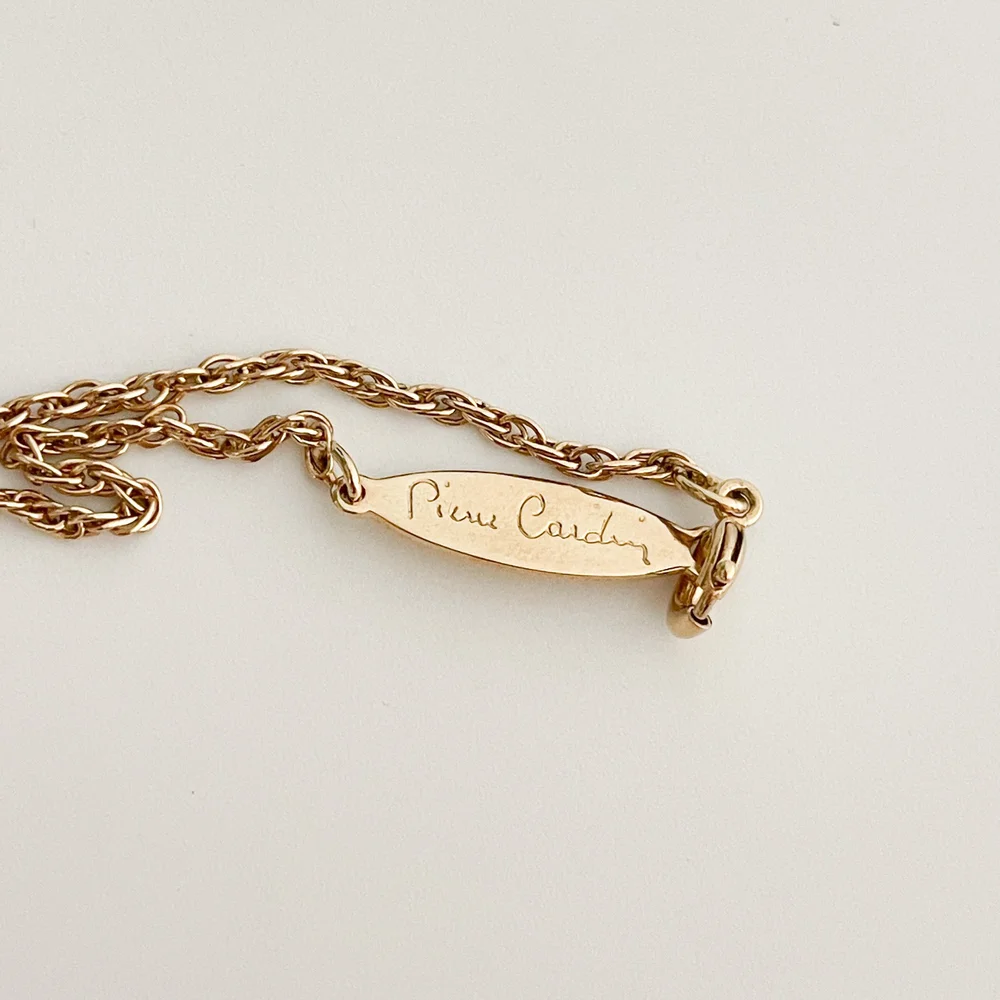 Pierre Cardin Libra Zodiac Pendant Necklace with Genuine Diamond