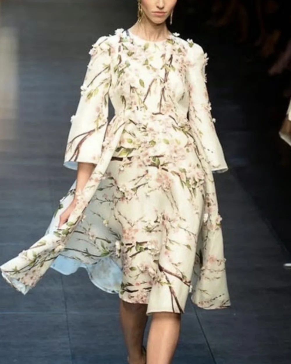 Dolce & Gabbana S/S 2014 Sakura Cherry Blossom Skirt (Medium