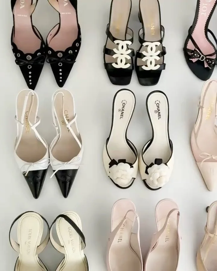 Vintage &amp; designer heels arriving online at sororit&eacute;. ☁️ Which pair is your favorite / have any sizing questions? We&rsquo;ll be answering in the comments below. All online this Friday, February 27th at 2:00 P.M. EST / 11:00 A.M. PST.

GIF