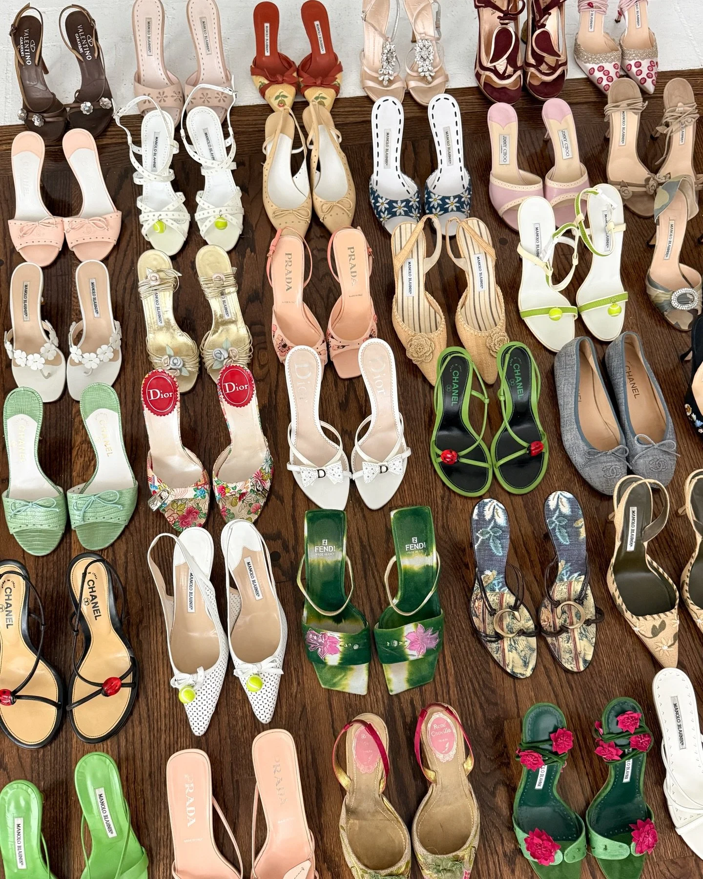 Heels that add a spring in your step 🌷🌿 Which pair is your favorite / have any sizing questions? Vintage &amp; designer shoes in sizes 35-42 release online this Friday, March 27th at 2:00 P.M. EST / 11:00 A.M. PST in the sororit&eacute; S/S 2026 co