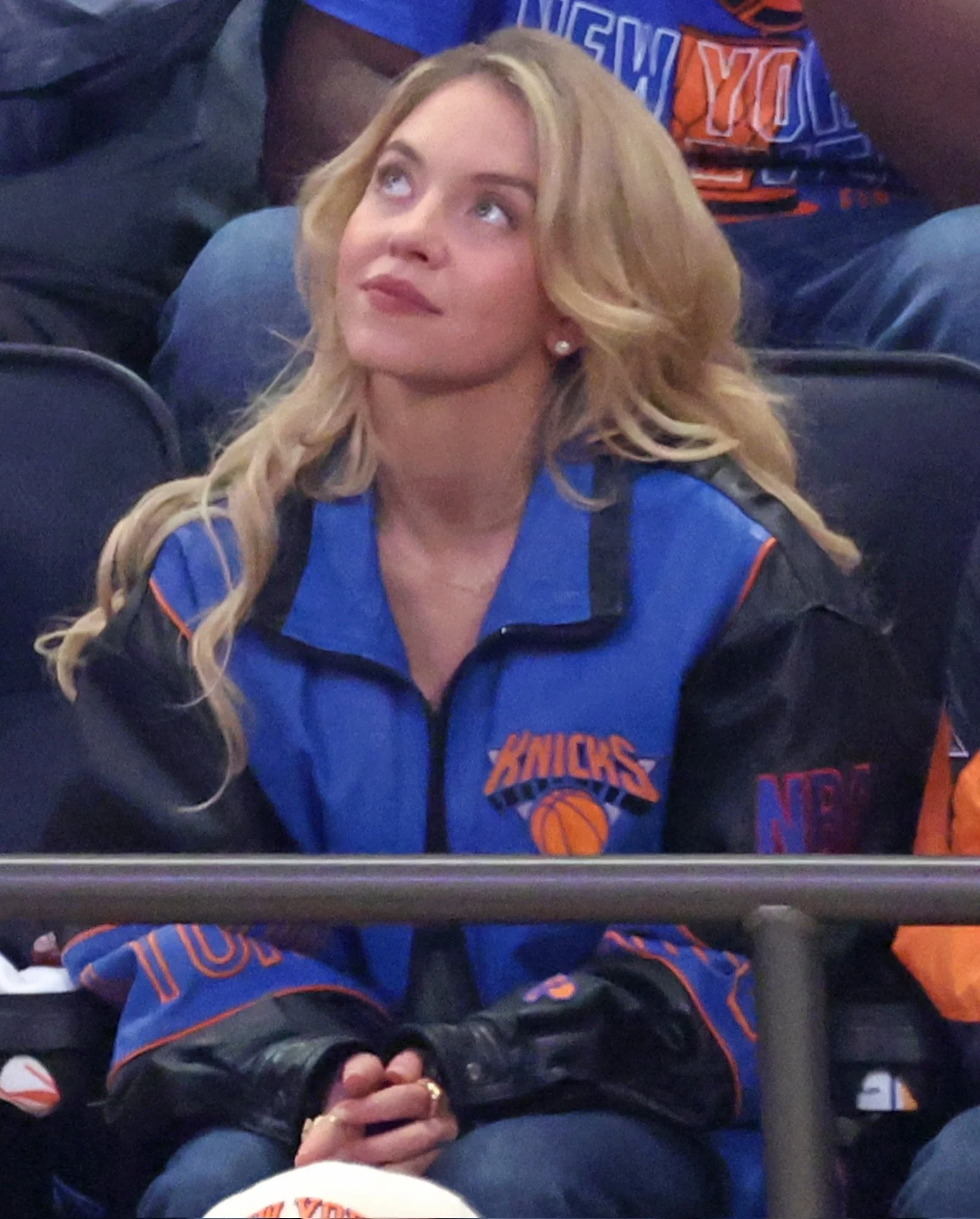 @sydney_sweeney wears her basketball heels from sororit&eacute; at the Knicks game last night. 🏀 more pairs just dropped online now!