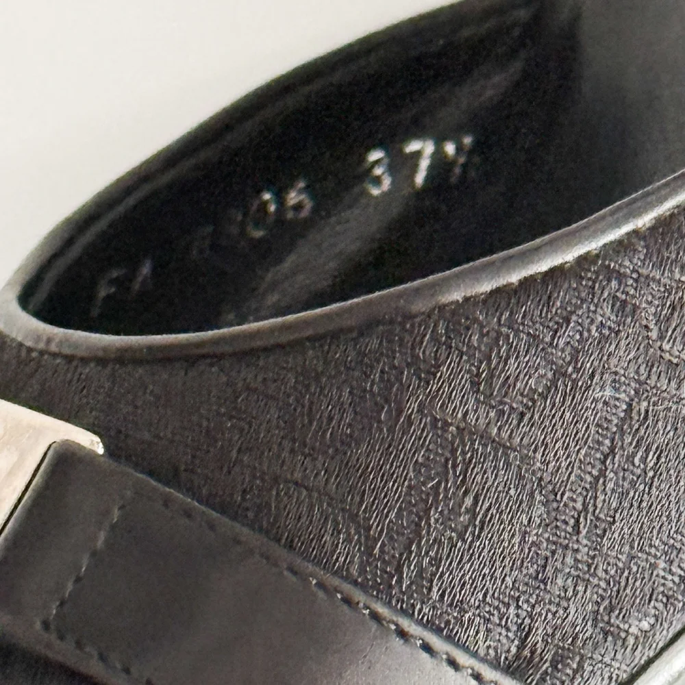 Christian Dior Black D'Orsay Monogram Heels (US 8.5 / IT 37.5